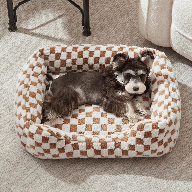Warm Breathable Fabric Dog Bed - Cozy Soft Pet Nest - Image 3