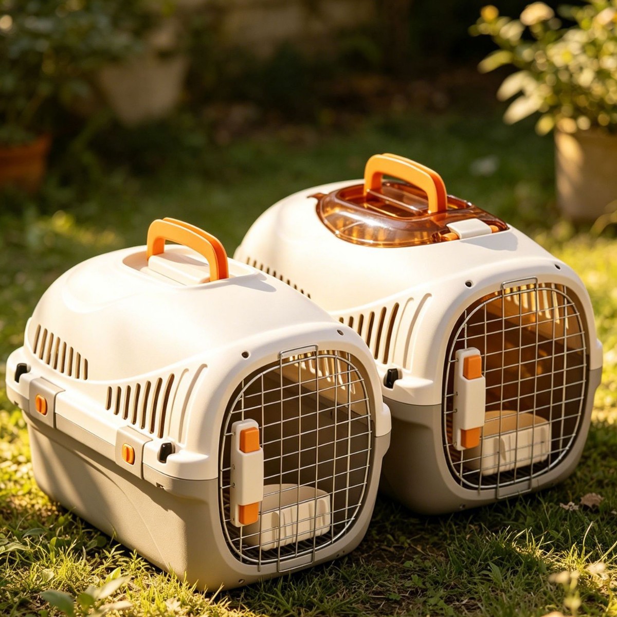 Pet Airline Crate - Cat Dog Travel Carrier Box with Lock Ventilation - Image 4