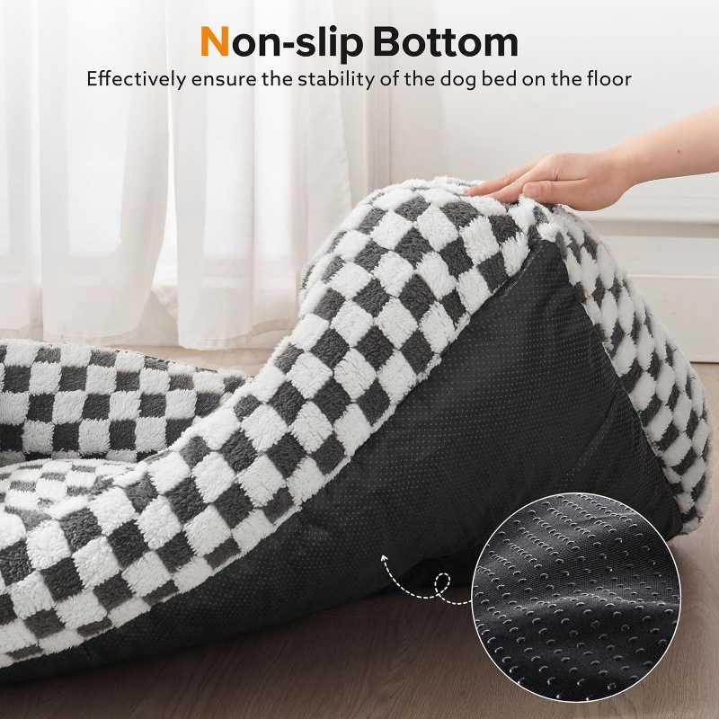 Warm Breathable Fabric Dog Bed - Cozy Soft Pet Nest - Image 4