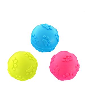 Interactive Squeaky Ball Dog Toy - Bouncy Sound Self-Play Chew