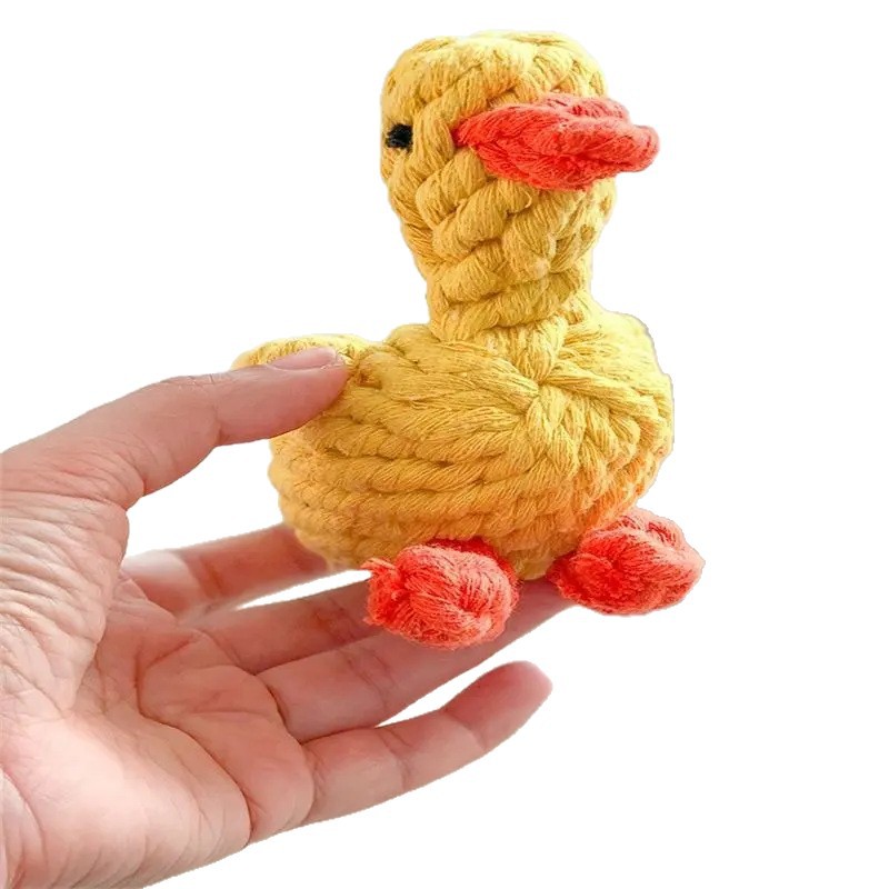 Dog Chew Rope Knot Toy Set - Cotton & Polyester Interactive