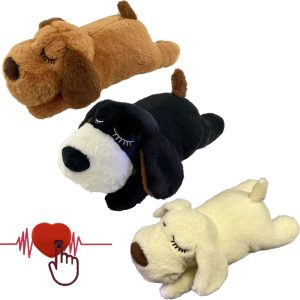 Anxiety Relief Heartbeat Plush Toy - Calming Sleep Companion for Dogs Cats