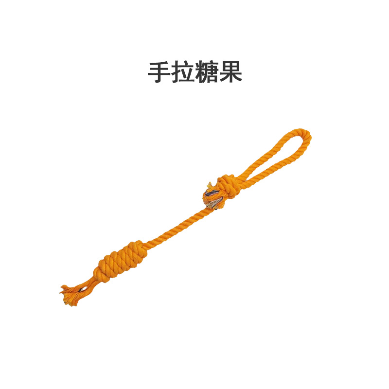Dog Chew Rope Knot Toy Set - Cotton & Polyester Interactive - Image 5