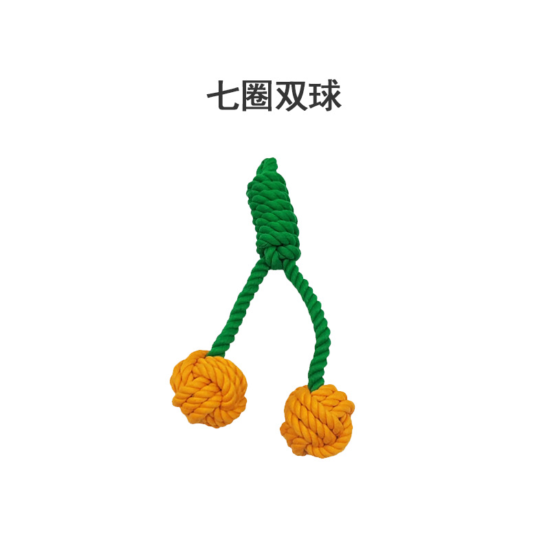 Dog Chew Rope Knot Toy Set - Cotton & Polyester Interactive - Image 3