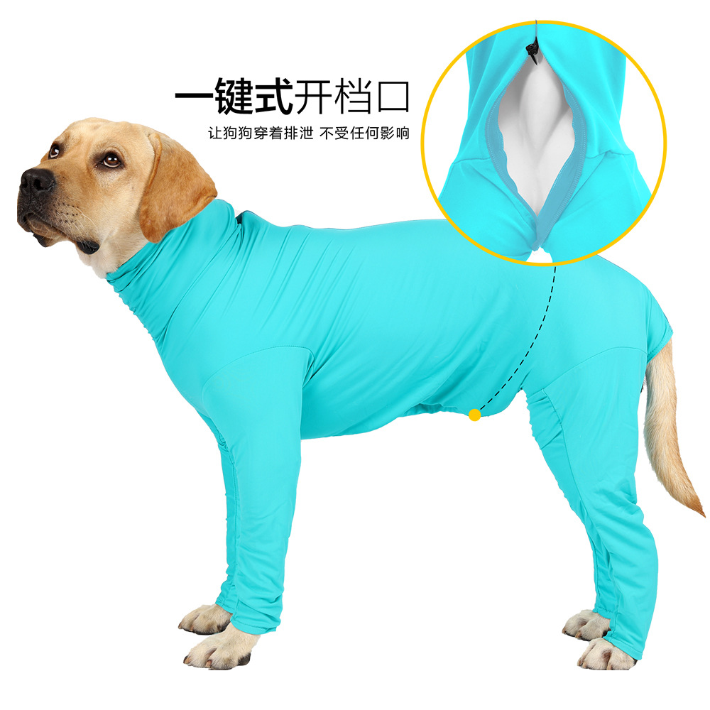 Anti-Shedding Four-Leg Dog Pajamas - Breathable Bodysuit for Small Dogs - Image 3