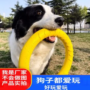 Large Dog Interactive Tug Ring Toy - Retriever Pull Rope Ball Chew
