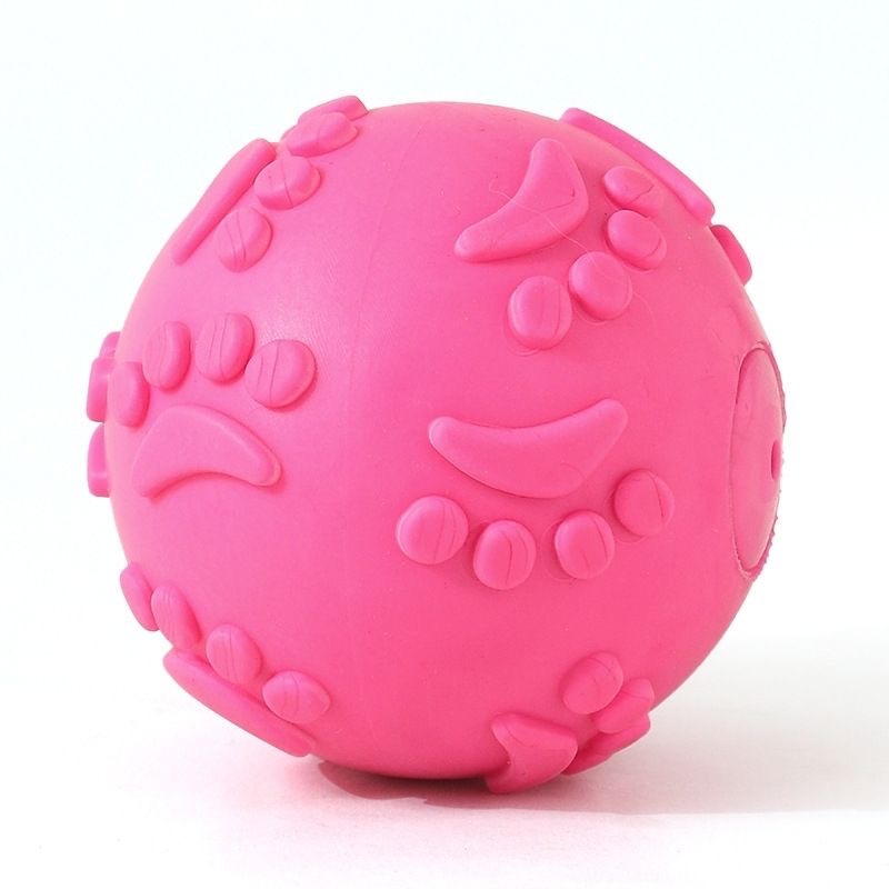 Interactive Squeaky Ball Dog Toy - Bouncy Sound Self-Play Chew