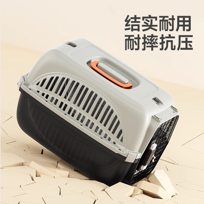 Cat Dog Airline Carrier - Portable Travel Crate Kennel with Ventilation - Image 4