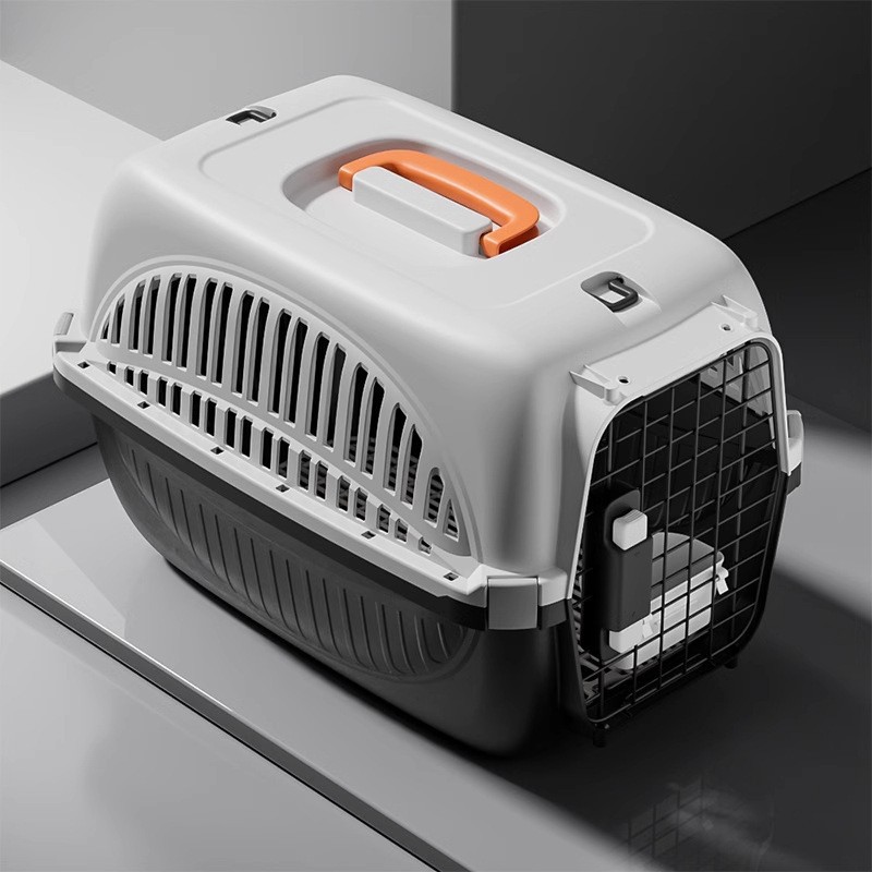 Cat Dog Airline Carrier - Portable Travel Crate Kennel with Ventilation