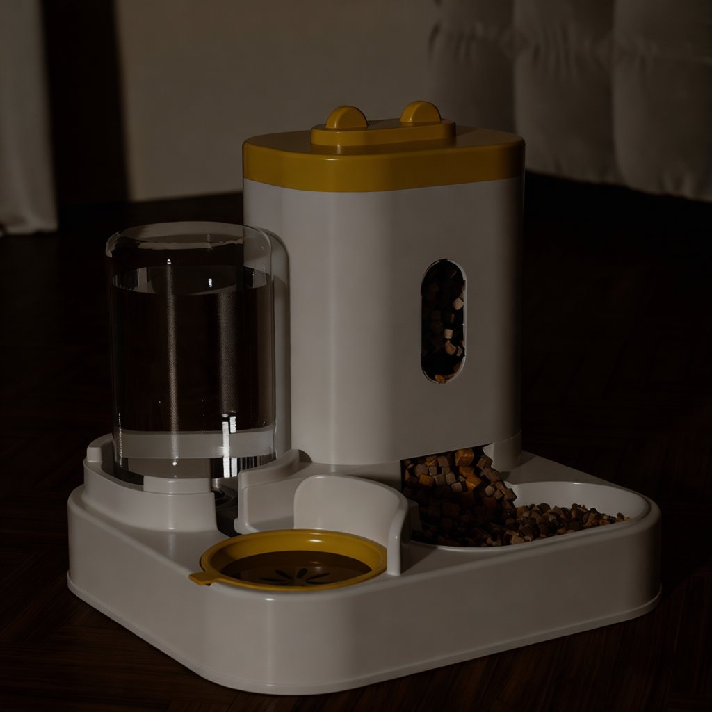 3-in-1 Fish-Shaped Pet Water Feeder – Auto Refill Cat Dog Bowl