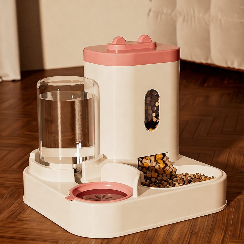 3-in-1 Fish-Shaped Pet Water Feeder – Auto Refill Cat Dog Bowl