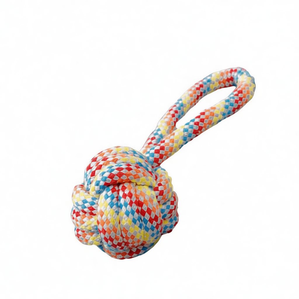 Dog Chew Rope Knot Toy Set – Cotton & Polyester Interactive
