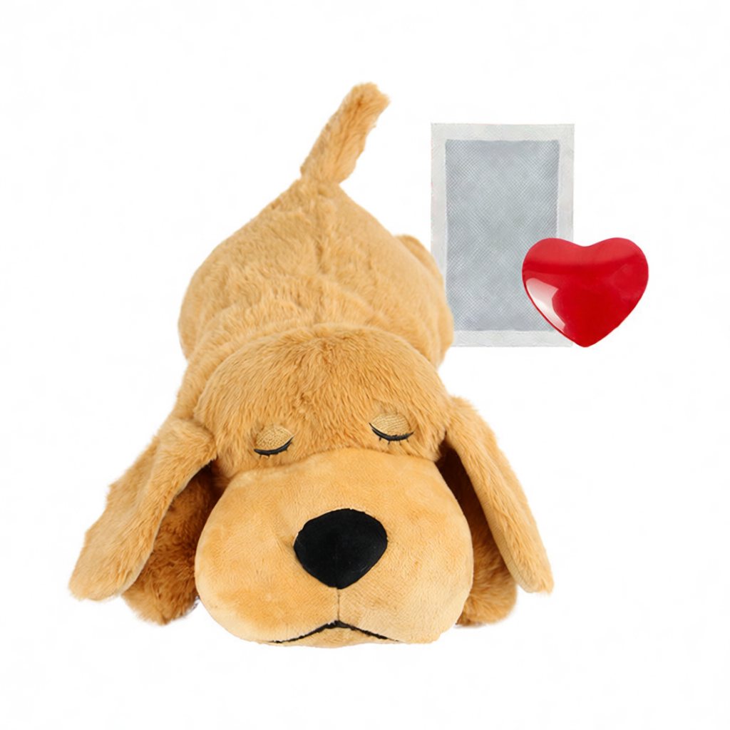 Anxiety Relief Heartbeat Plush Toy – Calming Sleep Companion for Dogs Cats