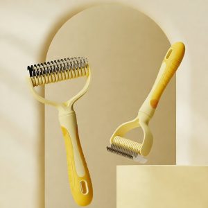 Stainless Steel Pet Comb – Detangling Grooming Brush f