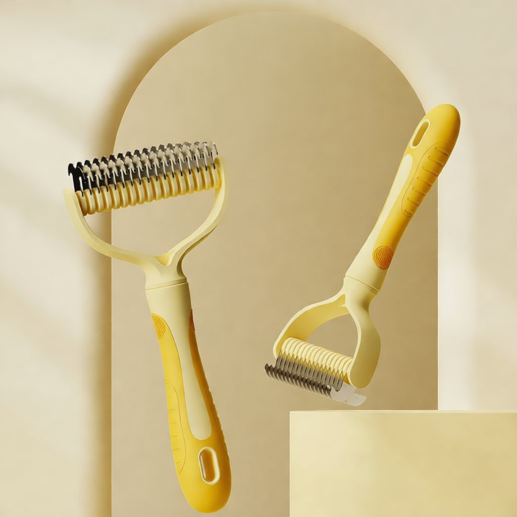 Stainless Steel Pet Comb – Detangling Grooming Brush f